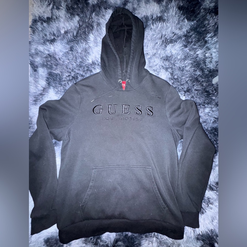 GUESS Black Hoodie for Men